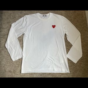 Comme Des Garçons Play CDG Long Sleeve Tee Size M